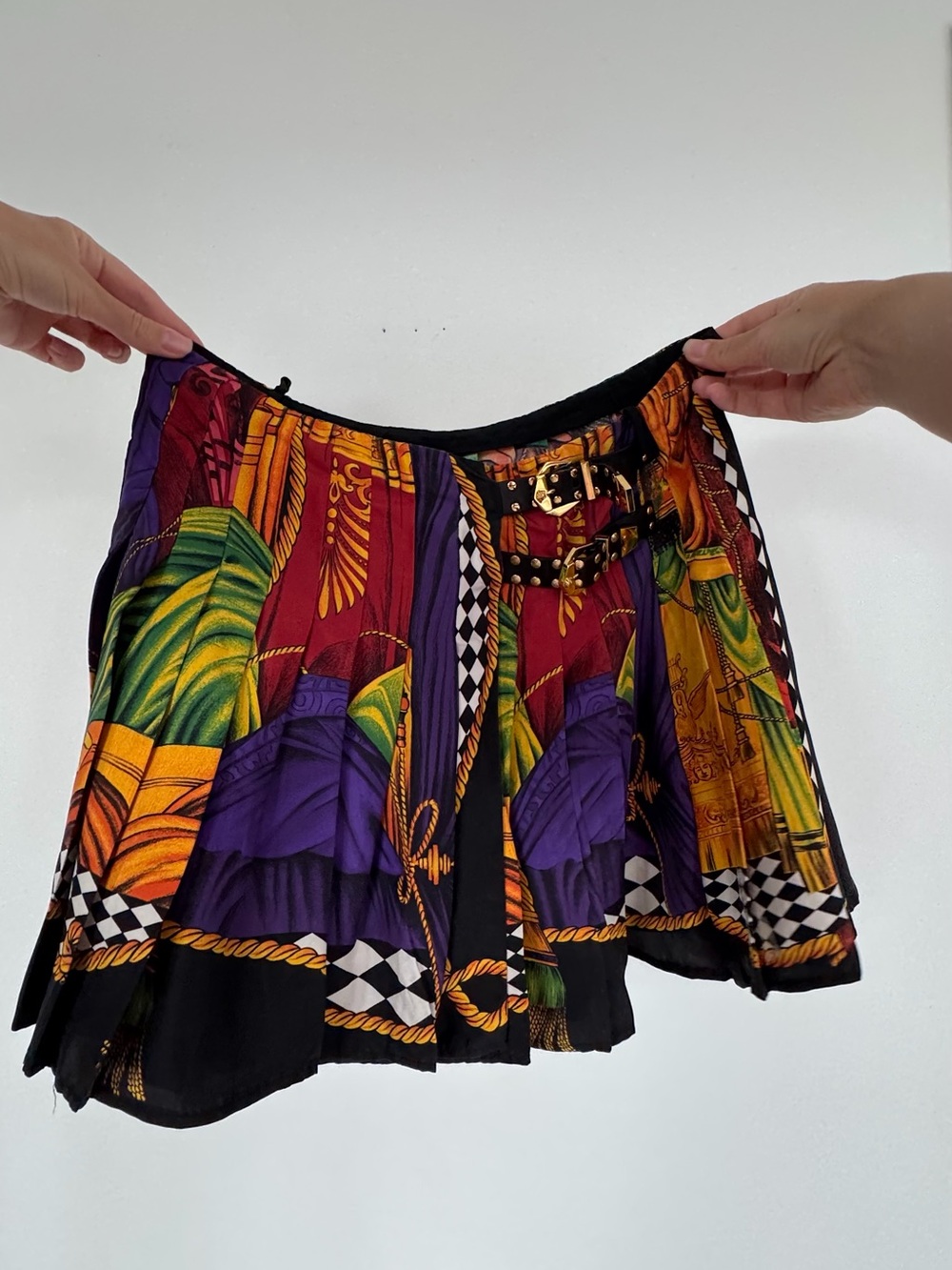 Authentic VERSACE Mini Skirt - Multicolor Medium size